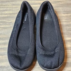 Black Go Step Lite Skechers Slip On Ballet Style Women's Shoes Size 11